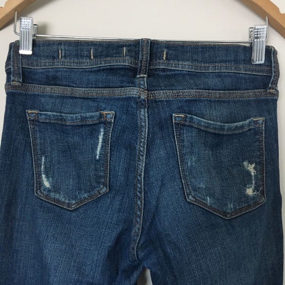 ❌SOLD❌ Low Rise Relaxed Skinny Distressed Jeans - Picture 7 of 7